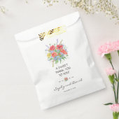 Sachets En Papier Aquarelle rustique Fleurs sauvages Mariage MERCI (Scellé)