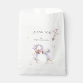 Sachets En Papier Aquarelle unicorne baby shower faveur sac (Devant)