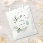 Sachets En Papier Aquarelle Verdure Mariage Faveurs (Coupé)