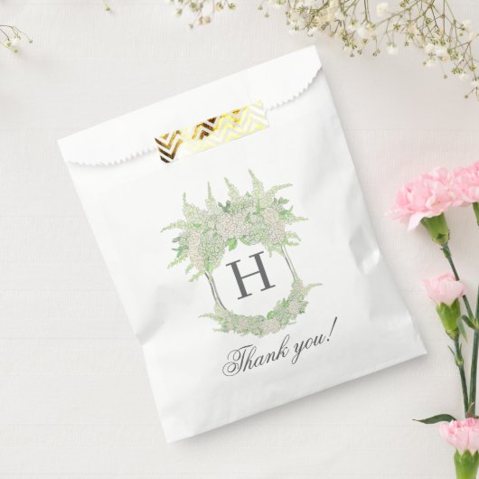 Sachets En Papier Aquarelle Vert et Blanc Hydrangea Crest (Scellé)