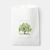 Sachets En Papier Aquarelle verte Willow Tree Farm Baby shower (Devant)