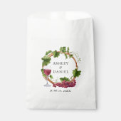 Sachets En Papier Aquarelle Vignes Vignes Bois Mariage Wreath (Devant)