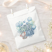 Sachets En Papier Aquarelle Wild One 1er anniversaire (Coupé)