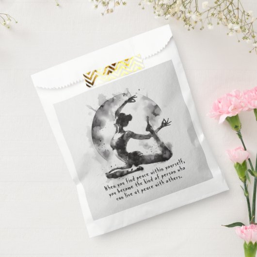 Sachets En Papier Aquarelle Yoga Reiki Pose King Pigeon à une jambe (Scellé)