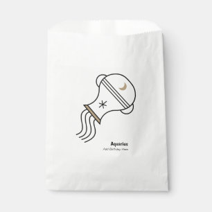 Sachets En Papier Aquarius le porteur d'eau cadeau personnalisé