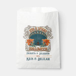 Sachets En Papier Araignée Éffrayant Style Vintage Halloween Traitem