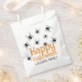 Sachets En Papier Araignées Joyeux Halloween Party Black Orange Pers (Coupé)