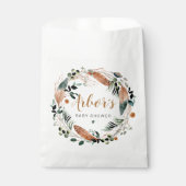 Sachets En Papier ARBOR Bohême Plumes verdure Wreath Boho (Devant)