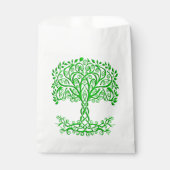 Sachets En Papier Arbre Celtique Vert De Vie (Devant)