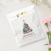 Sachets En Papier Arbre de Noël Berries voeux de vacances Monogramme (Scellé)