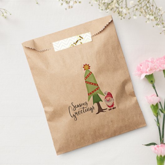 Sachets En Papier Arbre de Noël & Gnome (Scellé)