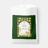 Sachets En Papier arc émeraude en ivoire motifs hindous mariage merc (Devant)