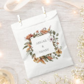 Sachets En Papier Arc Romantique d'automne Mariage floral (Coupé)