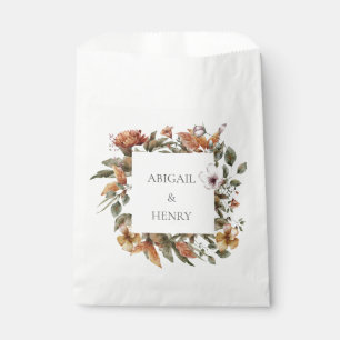 Sachets En Papier Arc Romantique d'automne Mariage floral