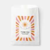 Sachets En Papier Arch Retro Voici Le Baby shower Fils (Devant)