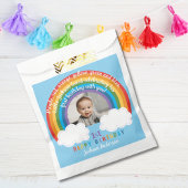 Sachets En Papier Arche arc-en-ciel sur les nuages Premier anniversa