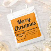 Sachets En Papier Arrière - plan de couleur orange de Noël (Coupé)