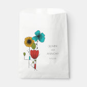 Sachets En Papier Art contemporain Nouveau Floral Mariage (Devant)