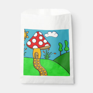 Sachets En Papier Art fongique fantaisiste de la forêt