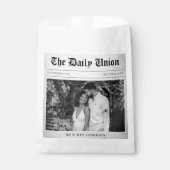 Sachets En Papier Article de journal Mariage (Devant)