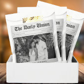 Sachets En Papier Article de journal Mariage