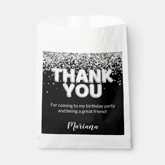 Sachets En Papier Articles de fête violets et argentés (Devant)