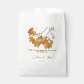 Sachets En Papier Artisan Automne Feuilles d'automne Mariage (Devant)