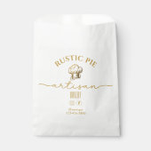 Sachets En Papier Artisan Boulangerie Business Gold Chef Casquette (Devant)