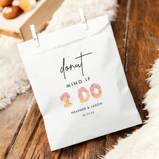 Sachets En Papier Attention Si Je Fais Donut Bar Wedding Favoriser