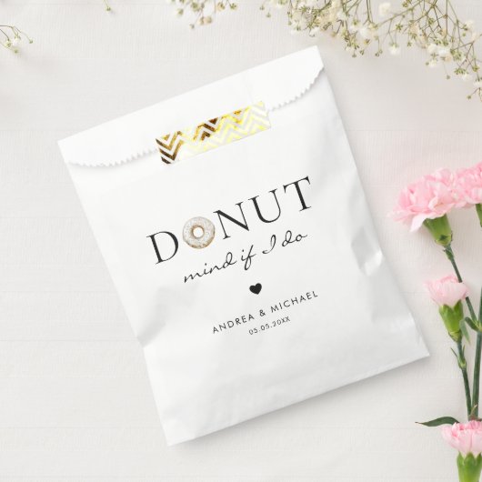 Sachets En Papier Attention si je fais | Mariage Bar Donut Traiter S (Scellé)