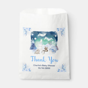 Sachets En Papier Aurores Boréales Fête Prénatale Remerciements Bébé