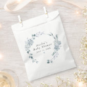 Sachets En Papier AUSHA Dusty Blue Floral Boy Baby shower (Coupé)