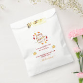 Sachets En Papier Automne Aquarelle Les Feuilles Remercient Monogram (Scellé)