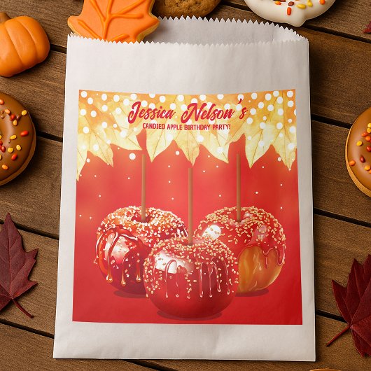 Sachets En Papier Automne Automne Canted Apple Party