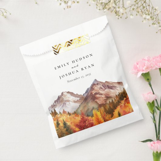 Sachets En Papier Automne Automne Mariage élégant (Scellé)