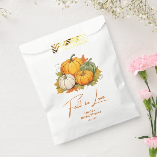 Sachets En Papier Automne en amour Rustique Automne Citrouille Fête (Scellé)