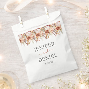 Sachets En Papier Automne Feuilles Russe Pays Boho Mariage