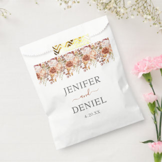 Sachets En Papier Automne Feuilles Russe Pays Boho Mariage