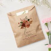 Sachets En Papier Automne Floral Kraft Mariage (Scellé)