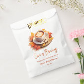Sachets En Papier Automne L'amour brasse la Fête des mariées de café (Scellé)