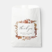 Sachets En Papier Automne Rustique Floral Personnalisé (Devant)
