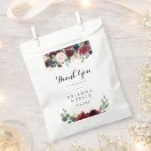 Sachets En Papier Automne Rustique Moderne Calligraphie Merci Mariag (Coupé)