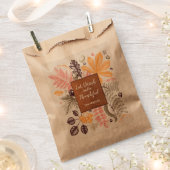 Sachets En Papier Automne Thanksgiving Botanical Party (Coupé)
