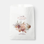 Sachets En Papier Autumn Blooms 'a little pumpkin' Baby Shower (Devant)