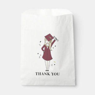 Sachets En Papier Avatar féminin personnalisable  Diplôme d'étude