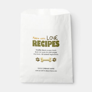 Sachets En Papier Avec Love-Puppy Chien Traitements-SACS FAVORISÉS P