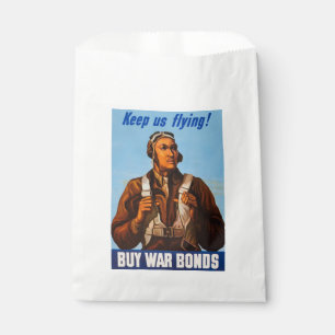 Sachets En Papier Aviateurs noirs Pilotes de chasse américains de la