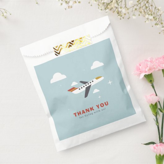 Sachets En Papier Avion et nuages Anniversaire de enfant Merci (Scellé)