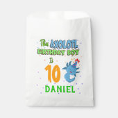 Sachets En Papier Axolotl Custom Birthday Boy Matching (Devant)