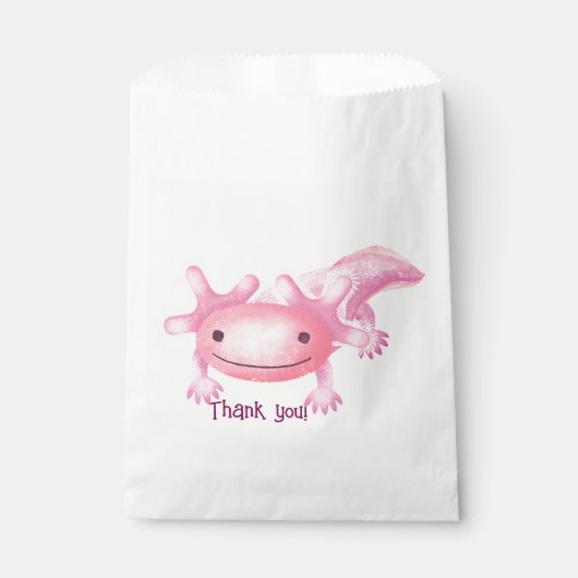 Sachets En Papier Axolotls roses (Devant)